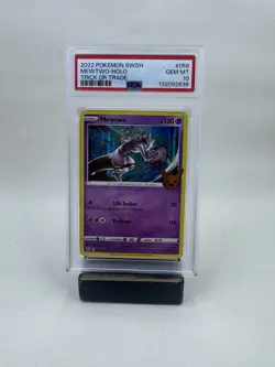 2022 Pokemon Sword & Shield SWSH Mewtwo Holo Trick or Trade #056 PSA 10 Gem Mint - Image 1