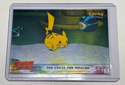 1999 Topps Pokemon Movie Edition The Chase For Pikachu Holo Foil #28 Blue Logo - Image 1