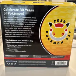 Pokemon Day 2026 Collection 30th Anniversary Promo W/ Coin - IN HAND - Image 2