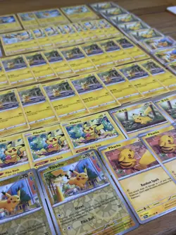 85X Pokemon Pikachu Cards (2017-2024) Bundle Joblot including Reverse Holos - Image 1