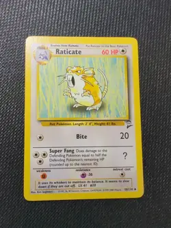 Pokemon TCG Raticate Base Set 2 58/130 Regular Unlimited Uncommon - Image 1