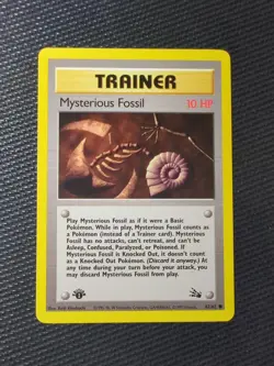 Pokemon TCG Mysterious Fossil Fossil 62/62 Regular 1st Edition Common NM - Image 1