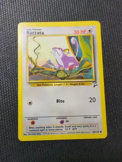Pokemon TCG Rattata Base Set 2 89/130 Regular Unlimited Common - Image 1