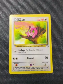 Pokemon TCG Jigglypuff Base Set 2 77/130 Regular Unlimited Common - Image 1