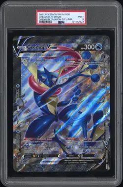 PSA 9 - 2021 POKEMON SWSH BLACK STAR PROMO GRENINJA V-UNION JUMBO - Image 1