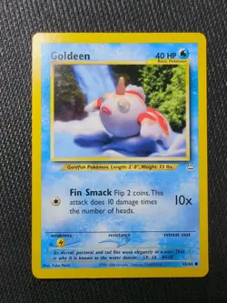 Pokemon TCG Goldeen Neo Revelation 45/64 Unlimited Common - Yuka Morii - Image 1