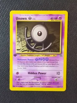 Pokemon TCG Unown [U] Neo Discovery 51/75 Regular 1st Edition Uncommon - Image 1
