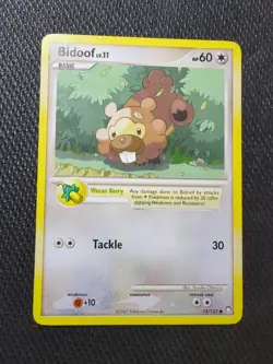Pokemon TCG Bidoof Mysterious Treasures 73/123 Regular Common - Image 1