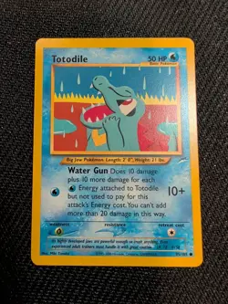 Pokemon TCG Totodile Neo Destiny 85 Regular Unlimited Common NM - Image 1