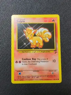 Pokemon TCG Vulpix Base Set 2 99/130 Regular Unlimited Common - Image 1