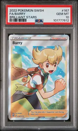 PSA 10 - 2022 POKEMON SWORD & SHIELD BRILLIANT STARS 167 FA/BARRY - Image 1