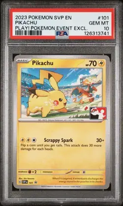 PSA 10 - 2023 POKEMON SVP EN-SV BLACK STAR PROMO 101 PIKACHU - Image 1