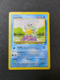 Pokemon TCG Squirtle Base Set 2 93/130 Regular Unlimited Common - Image 1