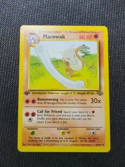 Pokemon TCG Marowak Jungle 39/64 1st Edition - Mitsuhiro Arita - Image 1