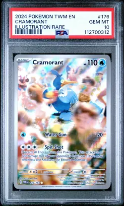 PSA 10 - 2024 POKEMON TWM EN-TWILIGHT MASQUERADE 176 CRAMORANT - Image 1