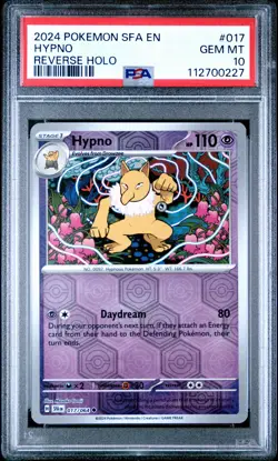PSA 10 - 2024 POKEMON SFA EN-SHROUDED FABLE 017 HYPNO | REVERSE HOLO | POP 1 - Image 1