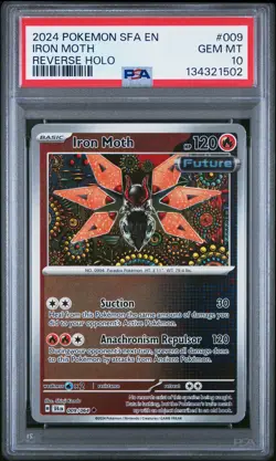 PSA 10 - 2024 POKEMON SFA EN-SHROUDED FABLE 009 IRON MOTH | SHINJI KANDA - Image 1