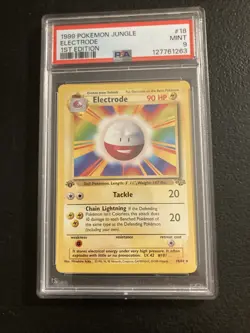 Pokemon TCG Electrode Psa 9 Mint 1st Edition - Image 1