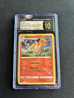 CGC Pristine 10 Rapidash Classic Charizard & Ho-Oh ex Deck 2023 #5 Holo Pokemon - Image 2