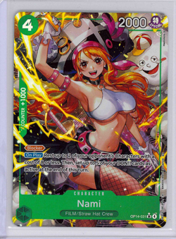 One Piece Nami OP14-031 Alt Art SR The Azure Sea’s Seven English - Image 1