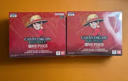 *LOT OF 2* One Piece OP-13 Carrying on His Will New Booster Box English Sealed - Image 1