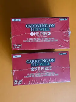*LOT OF 2* One Piece OP-13 Carrying on His Will New Booster Box English Sealed - Image 3