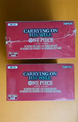 *LOT OF 2* One Piece OP-13 Carrying on His Will New Booster Box English Sealed - Image 5