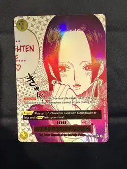 One Piece TCG OP14-118 ALT ART You'll Frighten Me...The Azure Sea's Seven SP Boa - Image 1