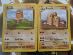 Vintage Pokemon Card Lot - Diglett & Dugtrio Base Set Unlimited - 1999 WOTC - Image 1