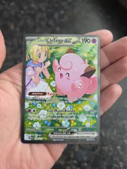 Pokemon TCG Lillie's Clefairy EX Journey Together Sir Card 184/159 NM Condition - Image 2