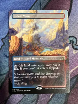 Steam Vents (Borderless) MTG: Lorwyn Eclipsed - Image 1