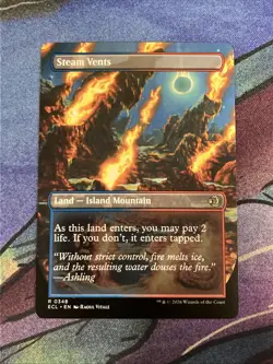 Steam Vents (Borderless) MTG: Lorwyn Eclipsed - Image 2