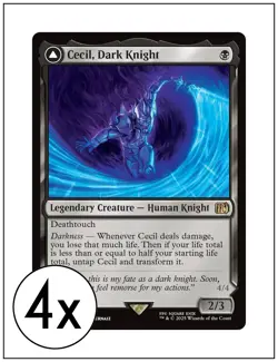 4x Cecil, Dark Knight, Magic The Gathering MTG NM - Image 1