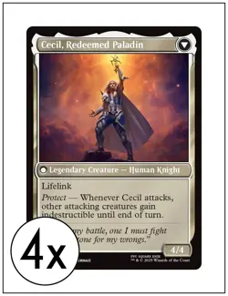 4x Cecil, Dark Knight, Magic The Gathering MTG NM - Image 2