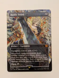 Magic: The Gathering MTG FINAL FANTASY #351 Buster Sword (Borderless) - Image 1