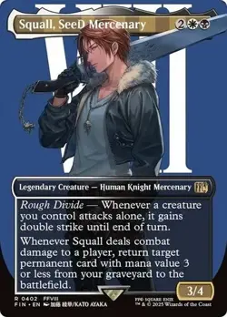 MTG Squall, SeeD Mercenary (Borderless) Final Fantasy Regular #0402 - Image 1