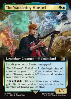 The Wandering Minstrel Extended Art FINAL FANTASY #515 Regular - NM - Image 1