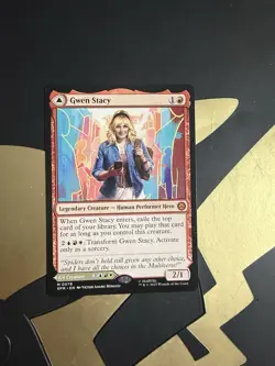 Gwen Stacy / Ghost-Spider SPM #78 Mythic Regular NM Non Foil Double Sided - Image 1