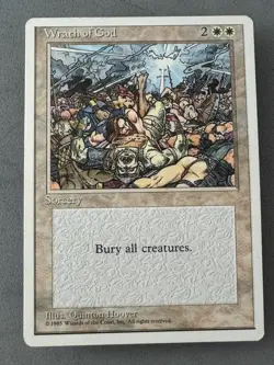 Wrath of God MTG 4th Edition-Lightly Played Excellent-Vintage Magic - Image 1