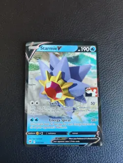 Pokemon TCG - Starmie V 030/189 Play Stamped Prize Pack Series 3 Holo - Image 1