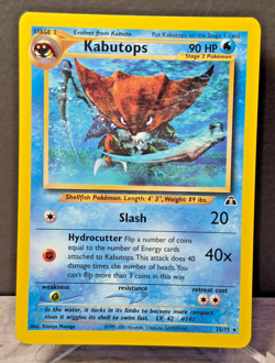 Pokemon TCG Kabutops Card Neo Discovery 25/75 Regular Rare, Vintage NM - Image 1