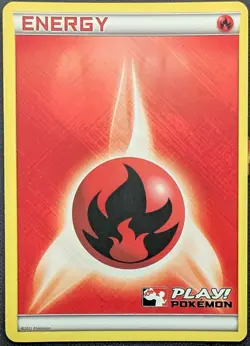 Fire Energy Holo Play Pokemon League Promo 2011 - Image 1