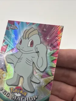 2000 TOPPS CHROME POKEMON T.V. SPECTRA #66 MACHOP Nm-mt To Mint - Image 3