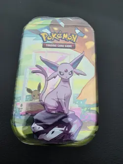 Prismatic Evolutions Espeon Mini Tin Pokemon TCG NEW SEALED 2 Booster Packs - Image 1