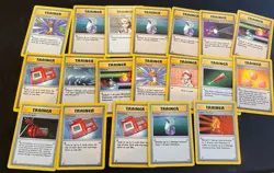 Pokemon Vintage Base Set Trainers - Lot of 19 - Image 1