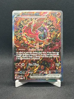 Pokemon TCG Mega Evolution Oricorio EX 024 Black Star Promo Full Art Holo - Image 1