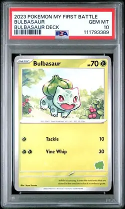 PSA 10 - 2023 POKEMON MY FIRST BATTLE-BULBASAUR DECK BULBASAUR - POP 16 - Image 1