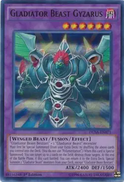 Yugioh! LP Gladiator Beast Gyzarus - DUSA-EN071 - Ultra Rare - 1st Edition Light - Image 1