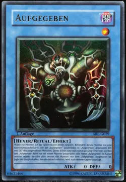 Yu-Gi-Oh! Aufgegeben SRL-G029 1.Auflage (1st Edition) Ultra Rare [EX] | DE 2002 - Image 1