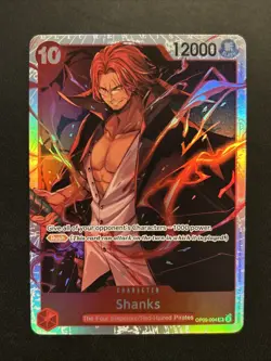ONE PIECE TCG - SHANKS - OP09-004 SR - ENG PREMIUM BOOSTER 2 PRB02 - Reprint NM - Image 1